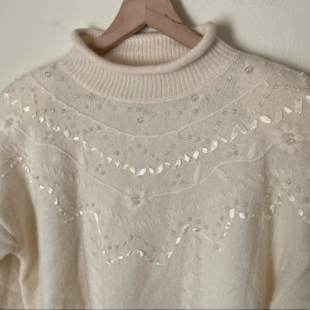 Vintage Spice of Life Wool/Angora Sweater - Picture 2 of 5